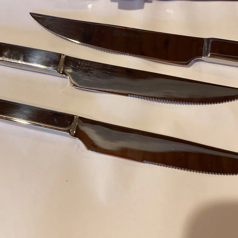 Wusthof Stainless Steel 10 Piece Steak and Carving Set with Presentation Chest